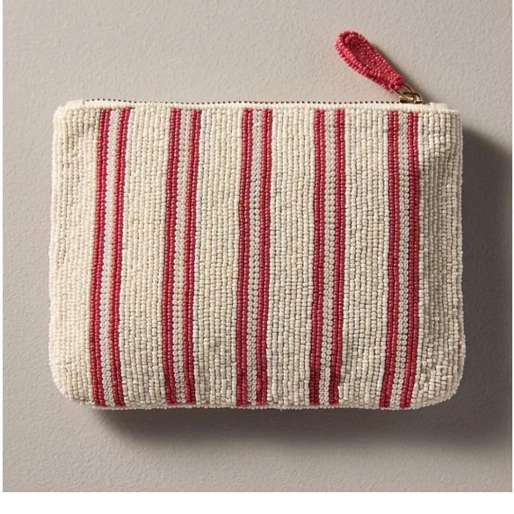 ANTHROPOLOGIE Fiona Beaded Strawberry Clutch - Picture 2 of 6